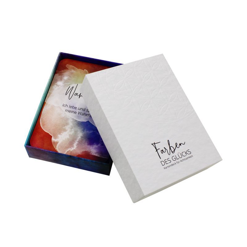 lid off cardboard gift box