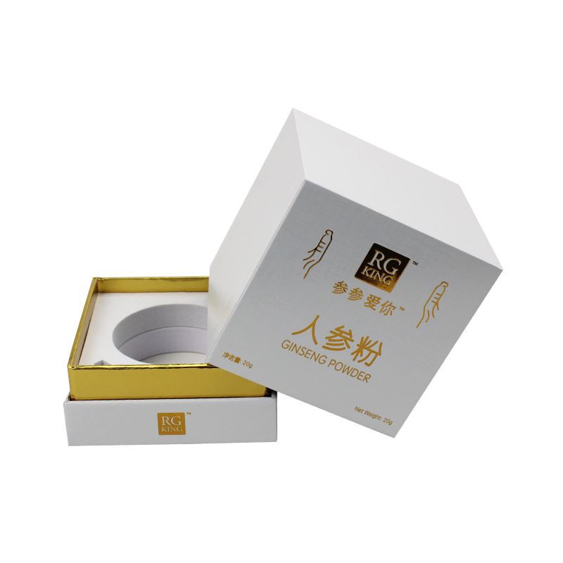 lid off cardboard gift box