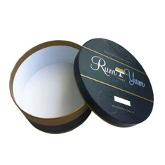 Caixa de cartón redondo con tapa grande caixa de agasallo