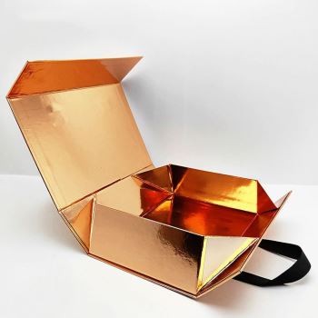 Caixa de agasallo a medida envasado de tarxeta de ouro de luxo